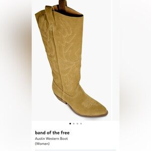 Women’s band of the free Austin cowboy boot. 7.5